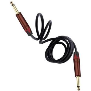 Gitaar Audiokabel 6.35mm Naar 6.35mm Gitaar Audio Kabel Mono 1/4 Inch Male Naar Male Instrument Patch Cord Voor Bass E-Piano (Color : B, Size : 1m)