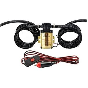 12V 24V elektrische benzine-dieselpomp Krachtige universele zelfaanzuigende pomp(Golden 24V,Pump 4m Plug 6m tube)