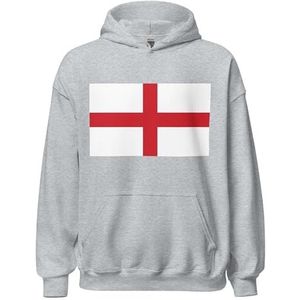 Pixelforma Engeland Vlag Hoodie, Grijs, L