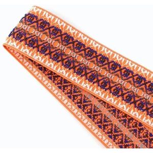 2/5 meter 50 mm polyester jacquard elastische band singelband broek taille bindende rubberen tapes voor rok tassen riem DIY naaien ambachten-EB115-18-50mm-2meter
