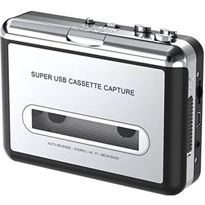 DIGITNOW! Cassette Capture - Draagbare Cassettespeler - Cassette naar MP3-converter - USB