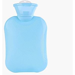 OIFAODAO, Warmwaterzak, Dikke warmwaterflessen Draagbare rubberen winterwarmwaterzak Warmwaterfles,Warmwaterkruik(Blue)
