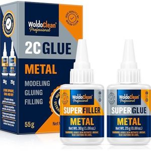 Superlijm 2-componenten met activator voor metaal - waterproof, hittebestendig & met naaldsluiting