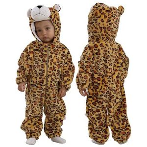 Doladola - Baby Jumpsuit - Donkere kleur Luipaard - Onesie - Halloween Kostuum