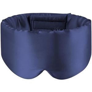 Oogmaskers, Moerbei Zijden Oogmasker Pak van 2 Multicolor(Dark Blue)