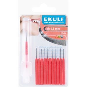 Ekulf Interdentale Tandenborstel 12 Borstels - 0.05mm