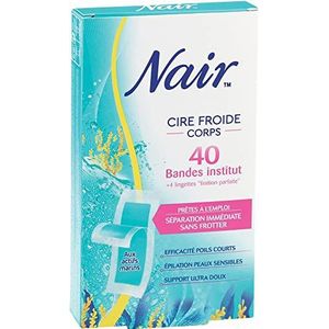 Nair Waxstrips voor het lichaam met zeeactief, 40 stuks