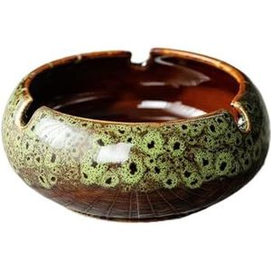 Asbakje Keramiek Asbak Geen as en geen rook Asbak Sigaaraccessoires Desktop Roken Asbak for thuiskantoor Decoratie, gemakkelijk te gebruiken Asbakken voor thuis(Green)