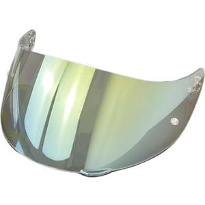 Motorhelm vizier lens, Helmvizier, K1 Motorhelmschild for K1 K1S K3SV K5 K5S Vervangend Helmvizier for K5 (Goud)(Revo Clear Gold)