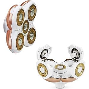 Vervangende scheerhoofden voor elektrisch scheerapparaat voor vrouwen: 5 voet, 4D drijvende scheerhoofden