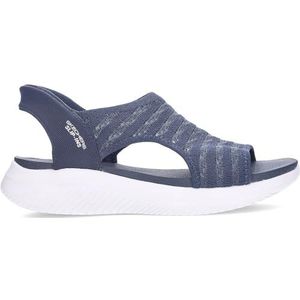 Skechers Womens Ultra Flex 3.0 - Zon Warmte Handsfree Slip-ins Sandaal, marineblauw, 7
