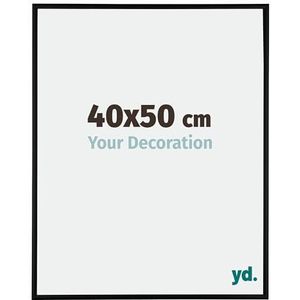 Your Decoration - Fotolijst 40x50 cm - Aluminium Fotolijst met Acrylglas - Ontspiegeld Glas - Uitstekende Kwaliteit - Zwart Mat - Kent,