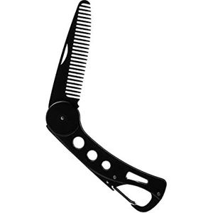 DieffematicSZ kam Men Foldable Beard Comb StainlessSteel Hair Mustaches Brush Hair Mustaches Beauty Brush Hairdressing Styling Comb