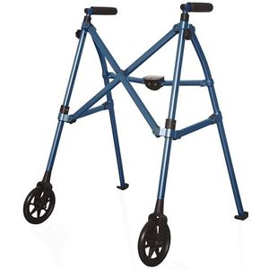 Able Life Space Saver Walker, 2 Wielen Walker, Looprekken Opvouwbare, Bejaarden Wandelaars Wielen, Volwassen Rollator, Kobalt Blauw