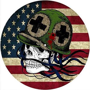 Slipmats Slipmat vilt voor elke 12"" LP DJ vinyl draaitafel platenspeler aangepaste afbeelding - Flag American Soldier