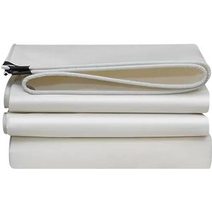 UZAMIRLEX Transparant buitenzeil, waterdicht pvc-zeil met metalen ogen, in verschillende maten (1,8 x 1,8 m)