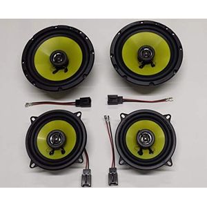 Calyxo Luidsprekerset + kabels voor Peugeot 206 voor en achter vanaf 1999