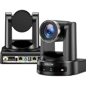 SZXLCOM 4K PTZ Camera 20X Optische Zoom met HDMI SDI USB3.0 RJ45 Live Streaming Webcam, PTZ Conferentieruimte Camera voor Kerkdiensten, Aanbidding Events, vMix, OBS AI Auto Tracking