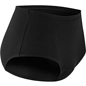 PROTECHDRY Wasbaar urine-incontinentie katoenen ondergoed voor vrouwen, maxibroek met absorberend gebied aan de voorkant (zwart, M)