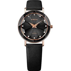 Jowissa Facet Zwitserse Dames Horloge J5.606.M Zwart/Roze