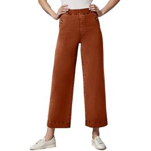 yk8fass Denim broek met rechte pijpen ze-1234, Oranje, 6