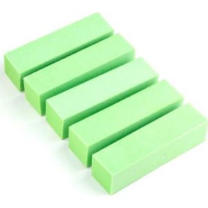 nagelbufferde zandkorrels Pack Of 5-10 pcs Multicolor Manicure Buffer Nail File(5pcs Green)