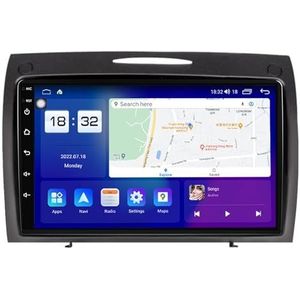 Android 14 2 Din Autoradio Stereo Voor Benz SLK R171 W171 2004-2011 9 Inch Touchscreen Autoradio Auto-accessoires Multimedia Videospeler Ondersteuning Stuurbediening(T2 8Core 8+128G)