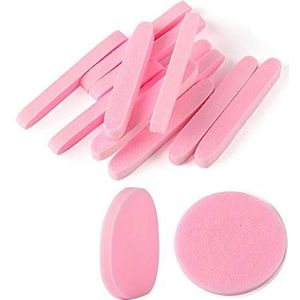 Gezichtsspons gecomprimeerd, 120 stuks PVA professionele make-up verwijdering ronde gezichtswassponzen spa-pads exfoliërende reiniging voor vrouwen, roze