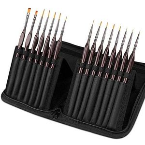 Detail Paint Brushes Set 9Pcs Miniature Brushes,Suitable For