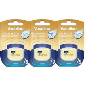 Vaseline Lip Therapy 7G Crème Brûlée | Voedende Lippenbalsem voor optimale hydratatie | 3x7g (Crème Brûlée (3 Stuk))