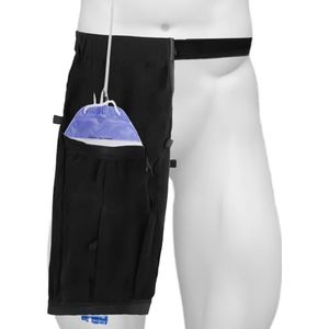 Katheter Beenzakhouder - Zwart - Katheter Mouwen Afdekking met Riem voor Incontinentie Urinezak