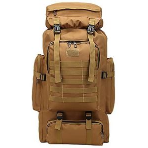 Multifunctionele Outdoor Bergbeklimmen Rugzakken 80L Sport Molle Tas Waterdicht Klimmen Wandelen Militaire Tactische Rugzak Camping Bergbeklimmen,Khaki