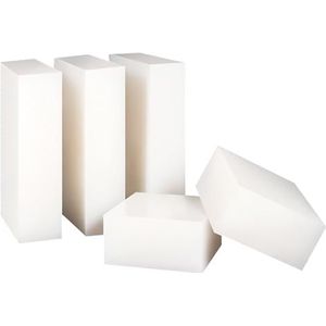 LuminaCreek Siliconenrubberplaat 5 cm x 10 cm, verpakking van 5, wit, verschillende diktes(Thickness:4mm)