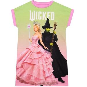 WICKED Meisjes Nachthemd | Glinda En Elphaba Nachtjapon | Nachtmode Voor Kinderen | Glinda Nachtjapon | Roze 134