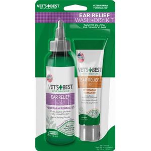 Vet's Best Dog Ear Relief Wash and Dry 4 oz.