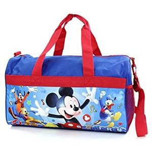 Boys 18"" Mickey Mouse Blue/Red Duffel Bag Standard