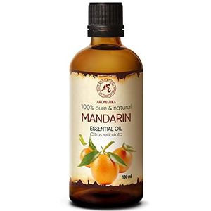 Mandarijn Olie Essentiële Olie 100ml - 100% Puur & Natuurlijk - Aromatherapie - Geurolie - Geurverspreider - Ontspanning - Toevoegen aan Bad & Cosmetica - Massage - Wellness - Aroma Lamp Of Elektrische Diffuser