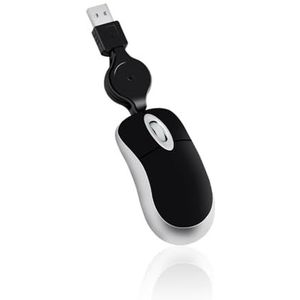 Mealoodiousmusea Computer Ultralichte Muis Mini Bedrade Kleine Hand Optische Telescopische Intrekbare Ergonomische Ontwerp Gaming Muizen voor Zwart