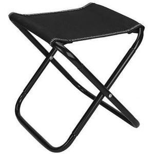 DPNABQOOQ Opvouwbare stoel draagbare vissen rugleuning huishoudelijke schoen veranderende kruk outdoor camping draagbaar en praktisch Maza (maat: zwart extra groot)