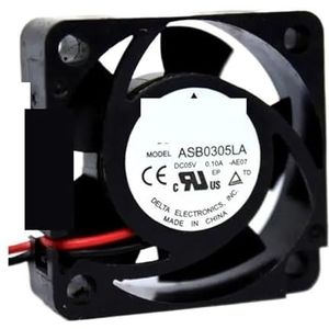 Voor Delta Electronics ASB0305LA DC 5V 0.10A 30x30x10mm 2-draads serverkoelventilator