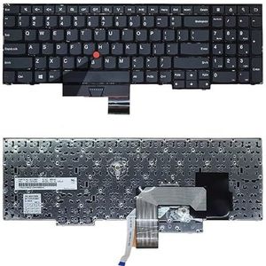 Vervangend toetsenbord voor laptop, compatibel met Lenovo IBM voor ThinkPad E530 E545 E535 E530C(With mouse joystick)