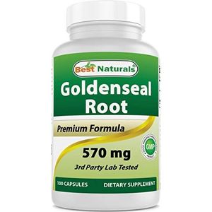 Best Naturals Goldenseal Root 570 mg 100 Capsules (100 Count (Pack van 1))