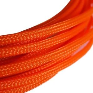 PET Scalable Cable Management Shell, Gevlochten uitbreidbare kabelmanagementhuls, veelkleurig, 3,0-16 mm(Orange,4MM-10 METERS)