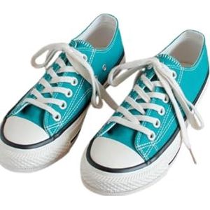 Dames dames meisjes canvas lage top veterschoenen sneakers sneakers pumps plimsolls maat 36-42, Turkoois, 36 EU