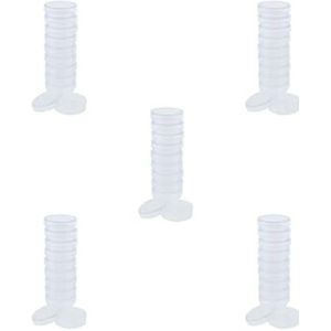 5 Set van Lab Plastic Petri Schotel Steriele Cel Tissue Cultuur Schotel & Deksel 35mm