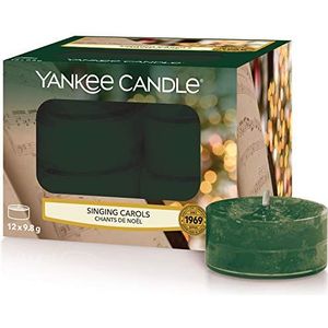 Yankee Candle Theelicht Geurkaarsen | Zingende kerstliederen | 12 Count