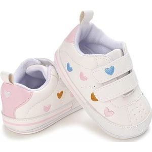 Casual Baby Schoenen Baby Baby Meisje Wieg Schoenen Leuke Zachte Zool Prewalker Sneakers Wandelschoenen Peuter Eerste Walker 0-18Month (Color : E68White, Size : 7-12 Months)