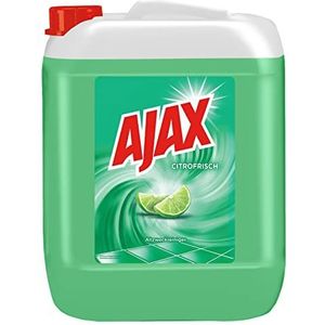 Ajax Universele reiniger Citrofrische, 1 x 10 l - reiniger voor netheid en frisheid, ideaal voor kantoor, bedrijf, praktijk of thuis, in praktische jerrycan
