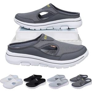 KURTIK Orthowalkway Heren Comfort Ademende Ondersteuning Sport Sandalen, Antislip Orthopedische Sneakers Walking Slip On, Antislip Ademende Orthopedische Sneakers, met ondersteuning van de voetboog