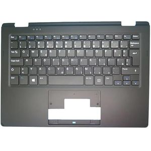 E2218T E2218 T PalmRest & toetsenbord voor MEDION voor AKOYA MD60200 Zwarte C-behuizing met Belgisch BE/Hongarije HU/Engelse gebruikersinterface/VK-toetsenbord(Slovenian SL)